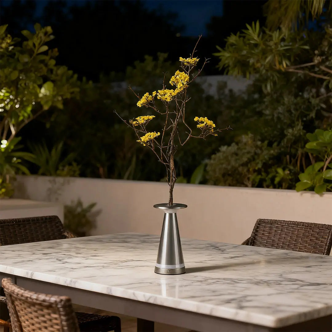 Artistic Table Lamp with Vase Design and Mosquito Repellent Feature Luxe