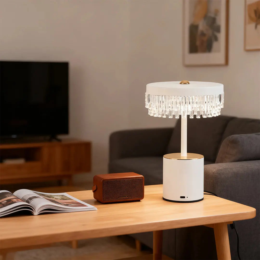 Minimalist Fringe Table Lamp with Creative Design and USB Charging Luxe