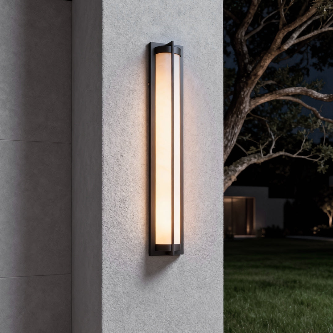 Modern Black Waterproof Outdoor Wall Sconces - Minimalist Design Lamp