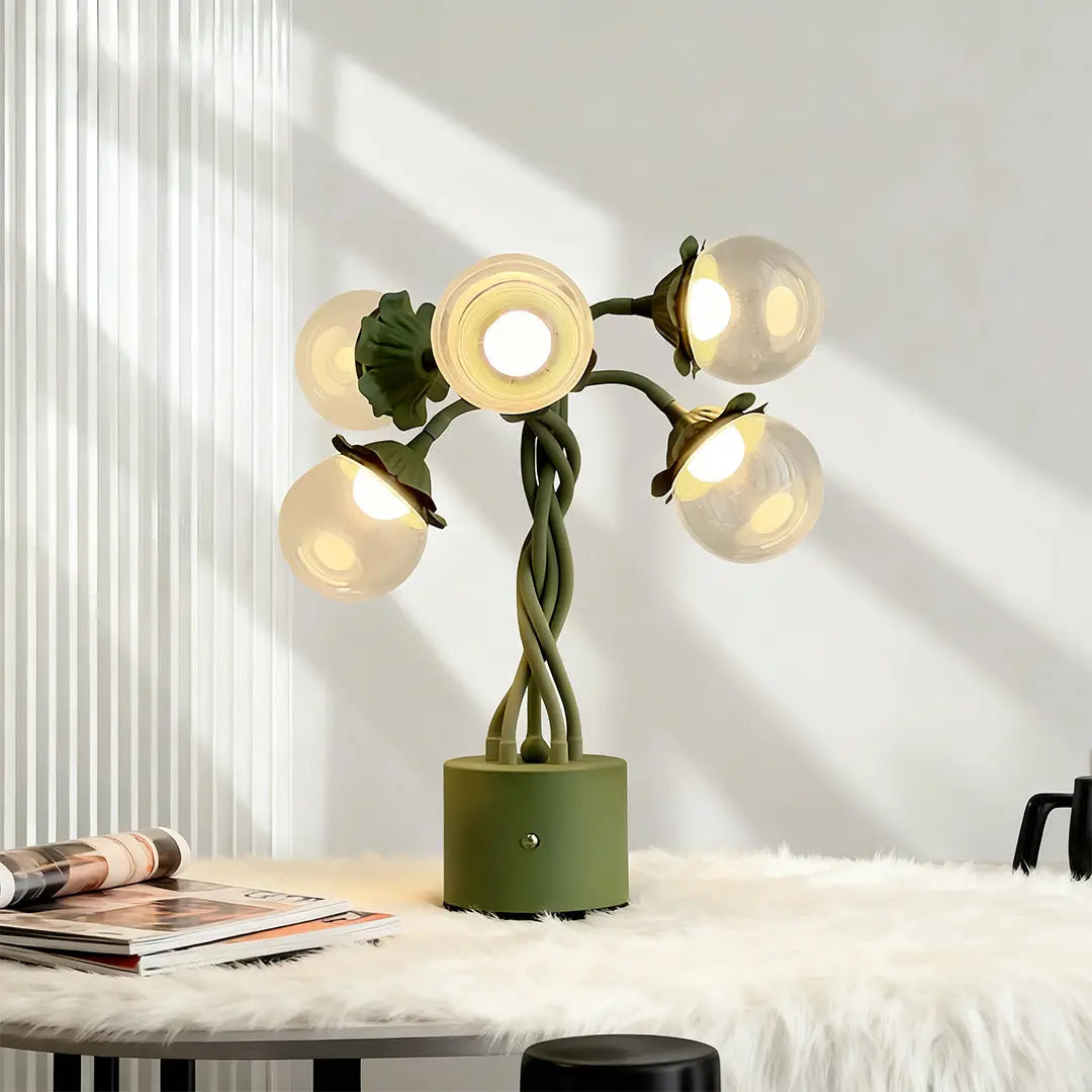 Adjustable DIY Bubble Table Lamps with Flexible Stems - Creative Lighting Solution Luxe