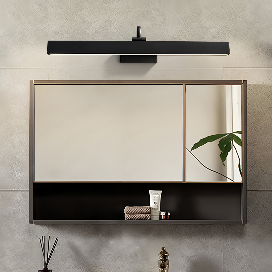 Full Copper LED Vanity Light Bar — H65 Brass, 6W, 3-Step Dimming, 350° Adjustable, Black or Copper