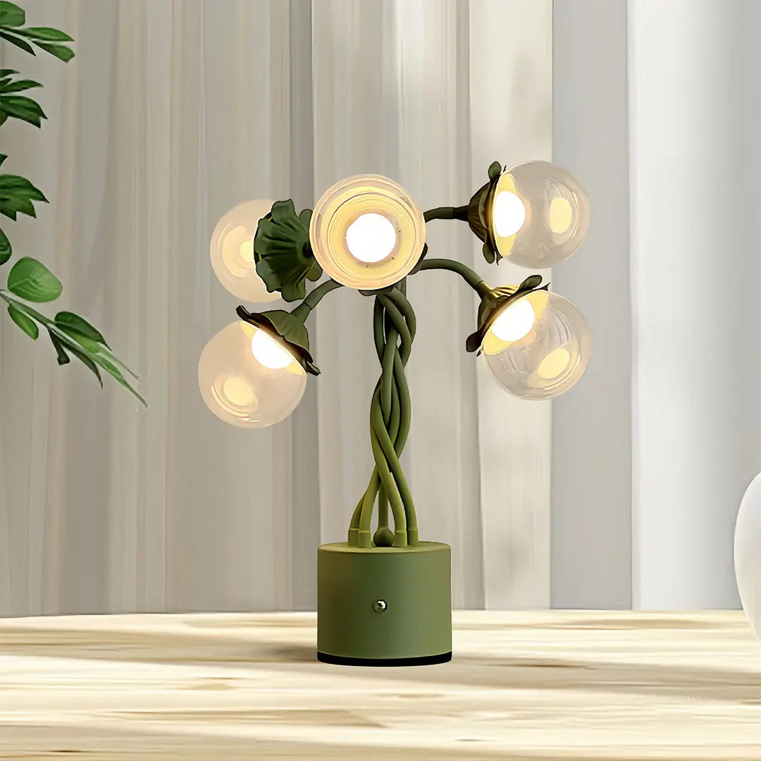 Adjustable DIY Bubble Table Lamps with Flexible Stems - Creative Lighting Solution Luxe