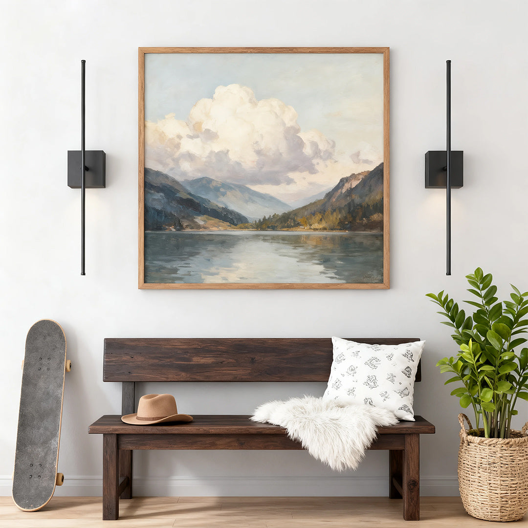 Linear Wall Sconce — Black Iron, USB Rechargeable, 5W LED, 3-Step Dimming (3000K/4000K/6000K), 5200mAh
