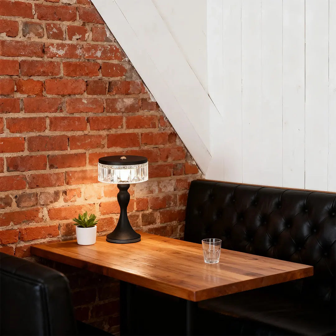Nordic Minimalist Decorative Light: Forged Iron Table Lamps with Acrylic Accents Luxe