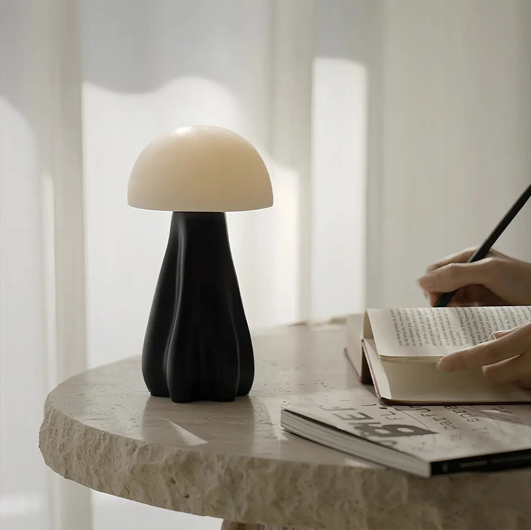 Nordic Resin Table Mushroom Lamp - Unique LED Atmosphere Light Luxe