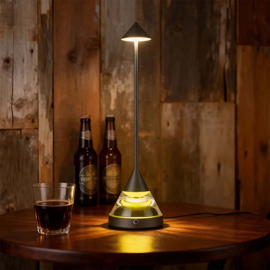 Creative Pointed Aluminum Iron Accent Light - Unique Small Table Lamp Luxe