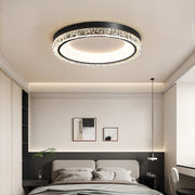 Minimalist Round Flush-Mount Ceiling Light — Metal and Acrylic, LED, 3-Step Dimming, 15.7" / 19.7" / 31.5"