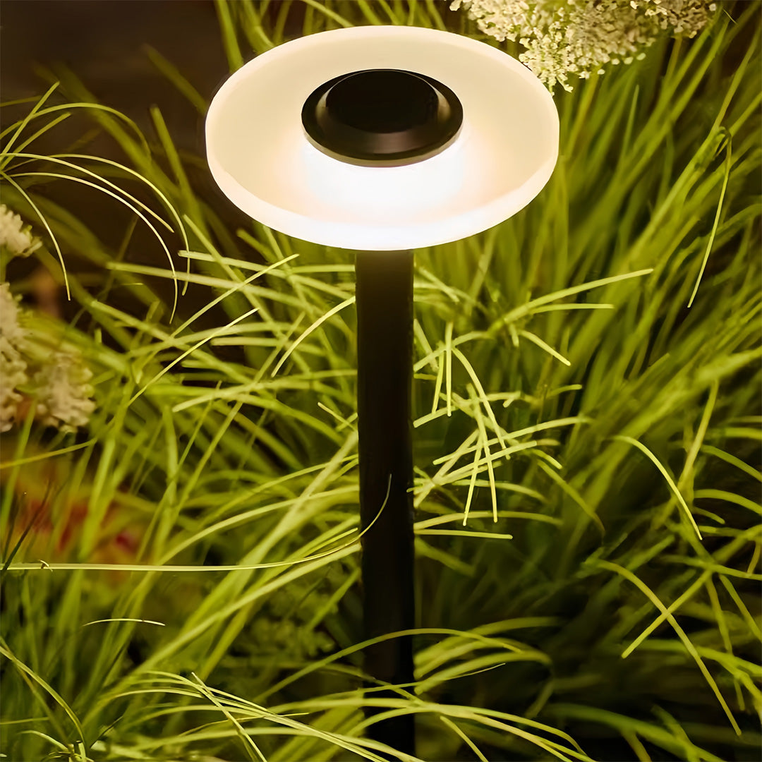 Minimalist Outdoor Bollard Light — Black Aluminum, 6W LED, 3000K, IP65, DC24V, 24.41" H