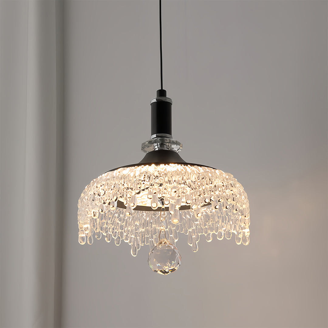 Artistic Mini Pendant Light — Metal Body, Acrylic Shade, French-Inspired Standard or Adjustable
