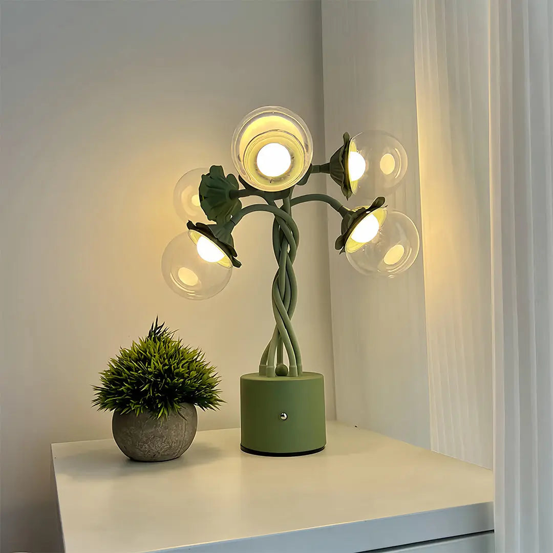Adjustable DIY Bubble Table Lamps with Flexible Stems - Creative Lighting Solution Luxe