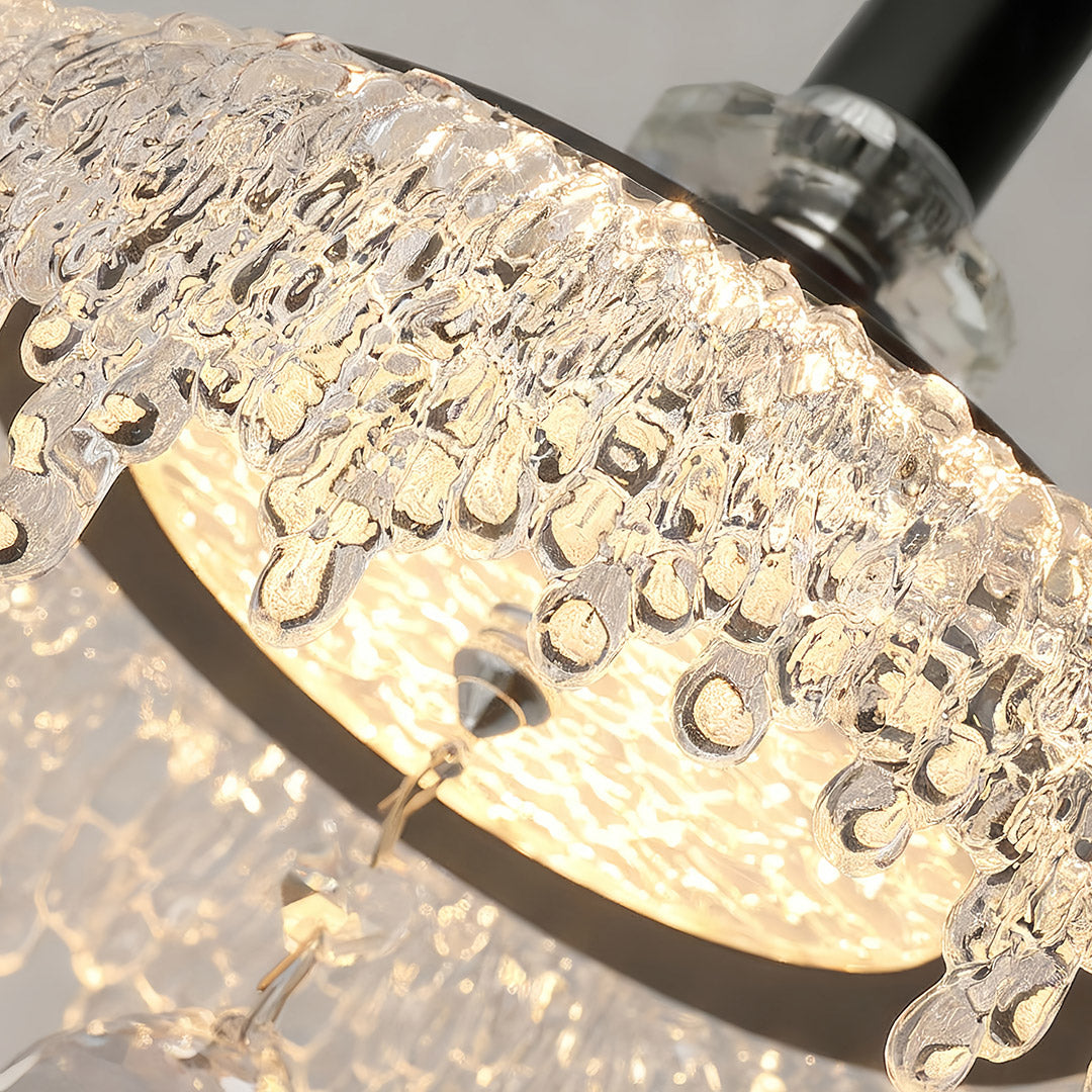 Artistic Mini Pendant Light — Metal Body, Acrylic Shade, French-Inspired Standard or Adjustable