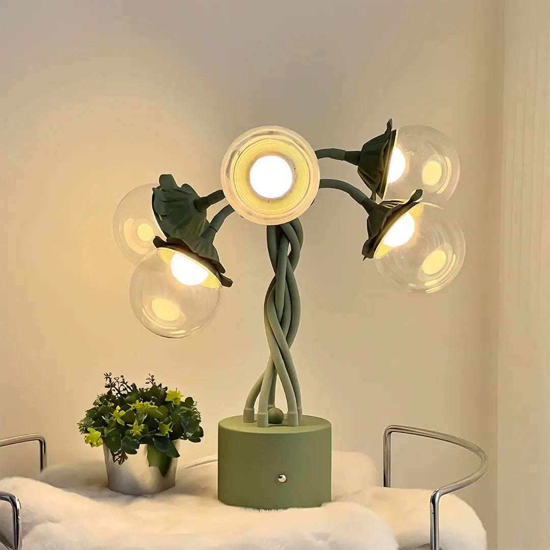 Adjustable DIY Bubble Table Lamps with Flexible Stems - Creative Lighting Solution Luxe