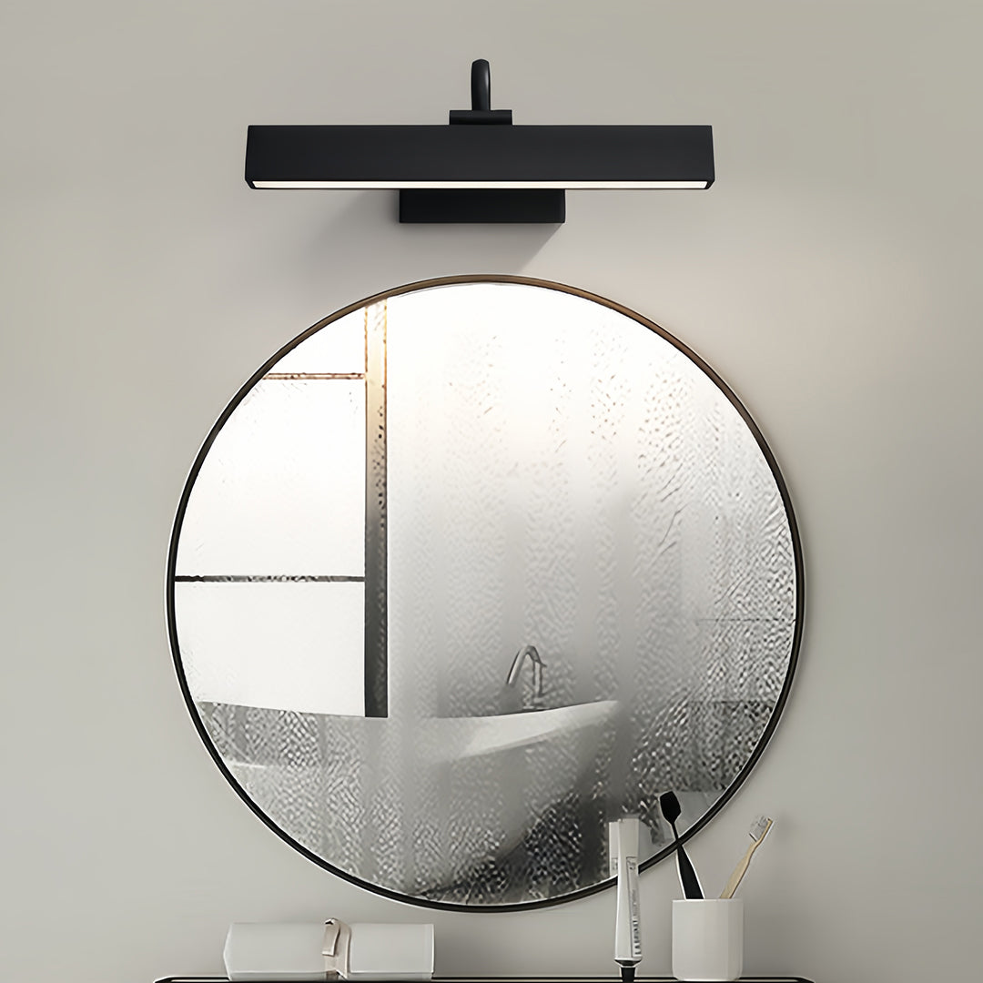 Full Copper LED Vanity Light Bar — H65 Brass, 6W, 3-Step Dimming, 350° Adjustable, Black or Copper