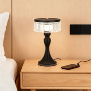 Nordic Minimalist Decorative Light: Forged Iron Table Lamps with Acrylic Accents Luxe
