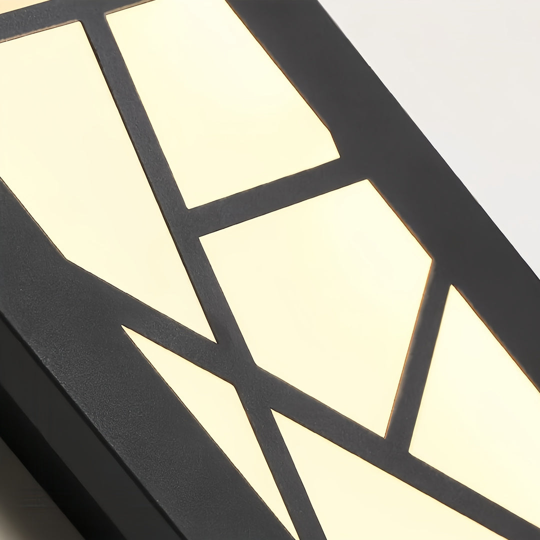Minimalist Linear Outdoor Wall Sconce — Black Metal, Integrated LED, IP65, 3000K / 4000K / 6000K, 16" to 47"