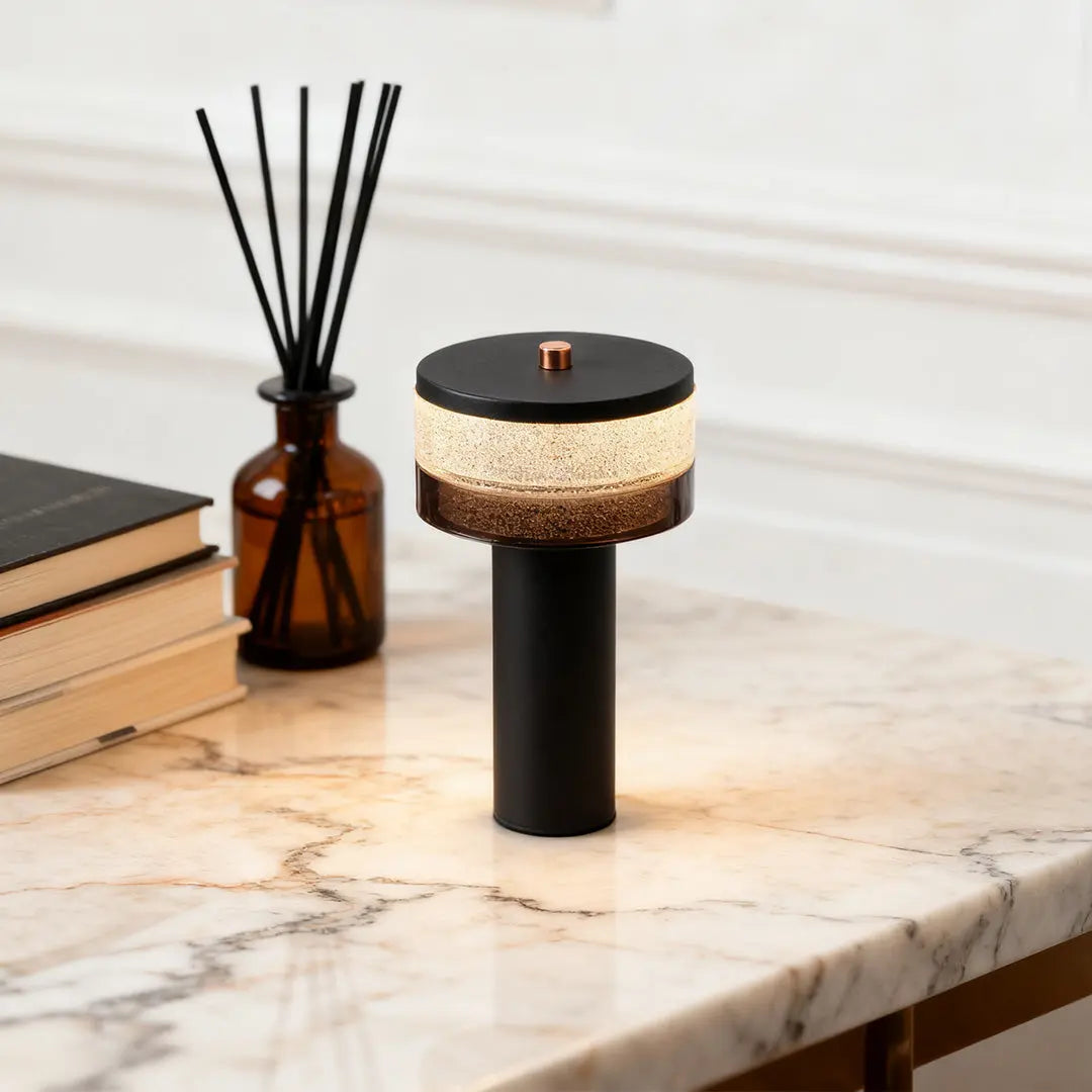 Sleek Nordic Cylindrical Table Lamp - Stylish Decorative Iron Light Luxe