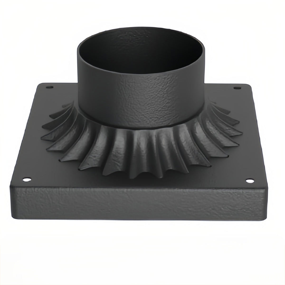 Retro Outdoor Bollard Path Light — Black Die-Cast Aluminum, Frosted Glass, 7W 3000K, IP55 Weatherproof