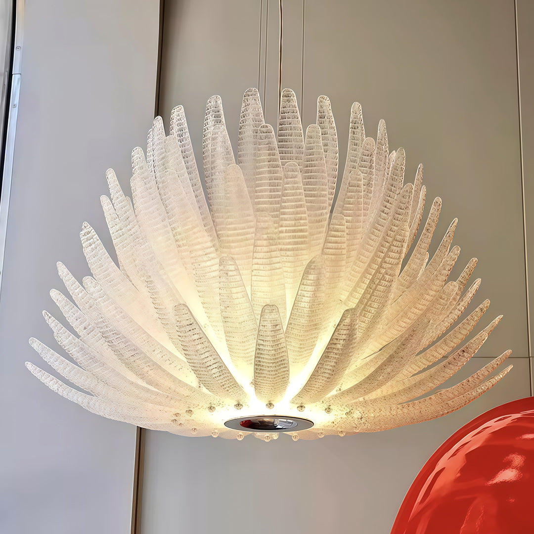 Art Deco Chandelier — Chrome Stainless Steel and Clear Glass, LED 3000K, 23.6" or 27.6", 59.1" Adjustable Chain
