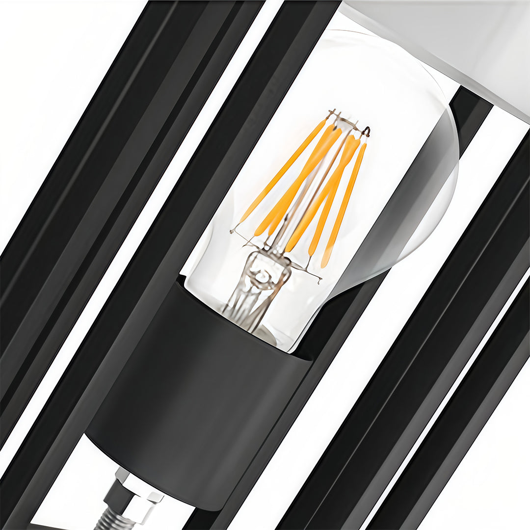 Retro Outdoor Bollard Path Light — Black Die-Cast Aluminum, Frosted Glass, 7W 3000K, IP55 Weatherproof