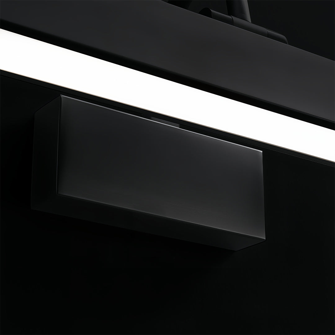 Full Copper LED Vanity Light Bar — H65 Brass, 6W, 3-Step Dimming, 350° Adjustable, Black or Copper