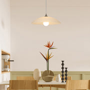 Water Pattern Glass Pendant Light — Iron, E27, 5W LED, Three-Color Dimming, 35cm or 42cm