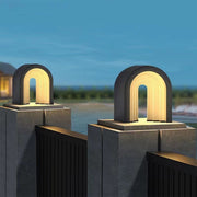 Modern Minimalist Outdoor Garden Pillar Lights - Courtyard Column Lighting