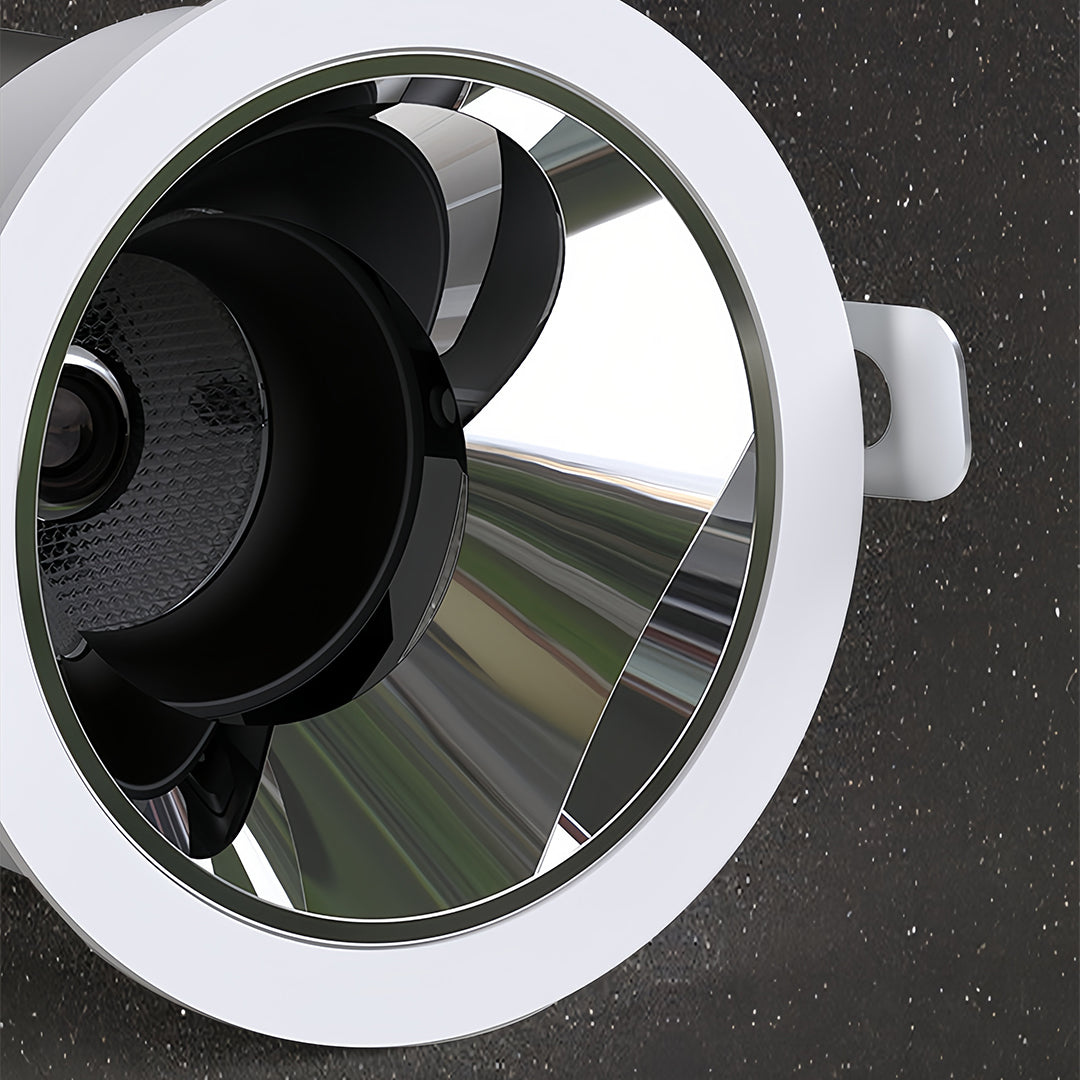 Deep Anti-Glare LED Recessed Spotlight — Aluminum & Acrylic, 9W–18W, 55mm / 75mm / 95mm, 3000K / 4000K / 6000K