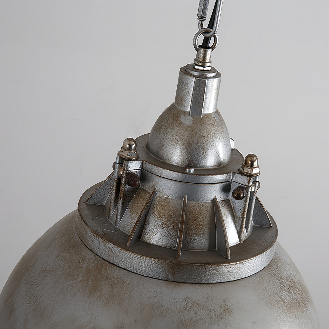 Vintage Industrial Pendant — Aluminum and Glass, E27, 3000K Warm White, Adjustable Chain, 3 Styles
