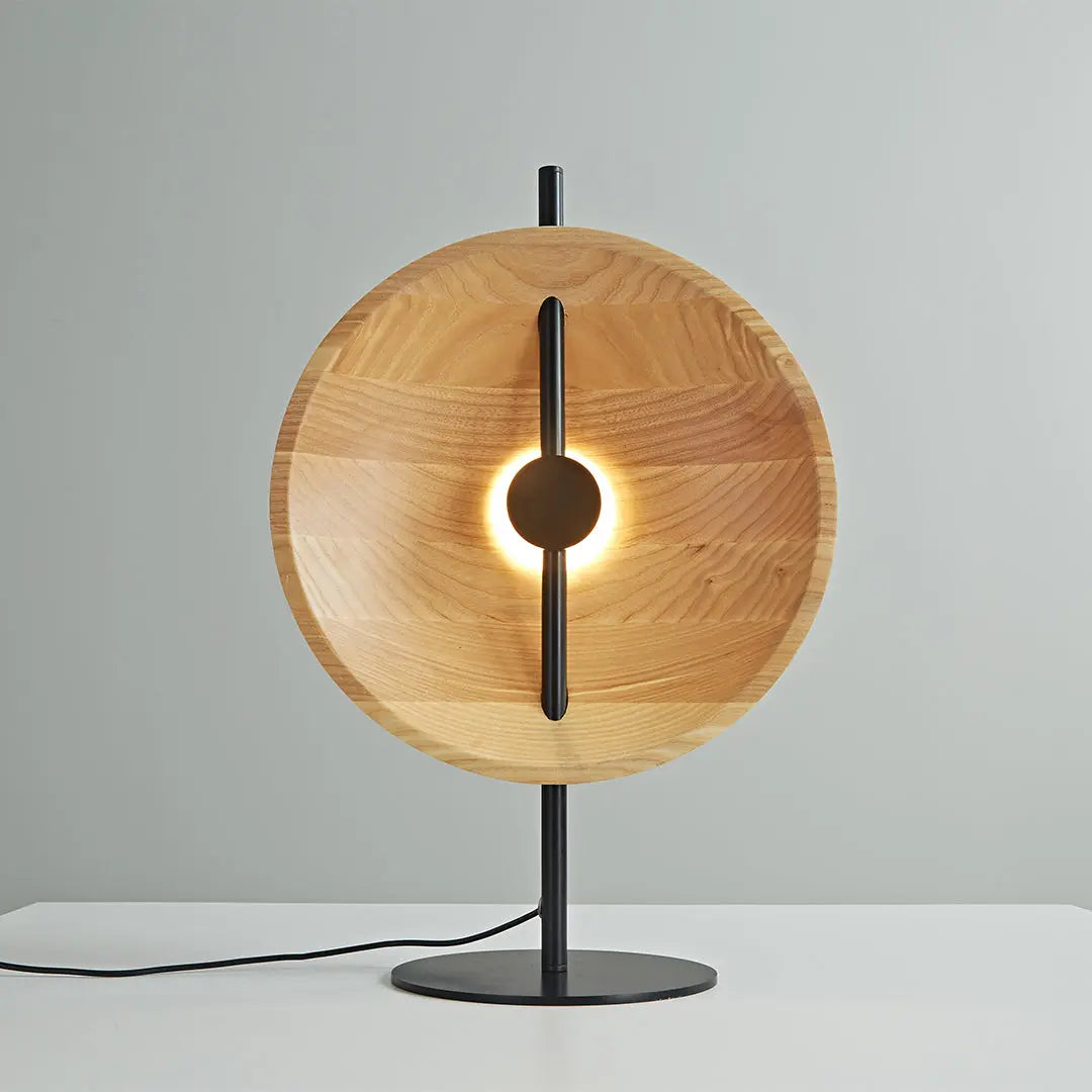 Modern Minimalist Wood Table Lamp - Artistic Design Luxe