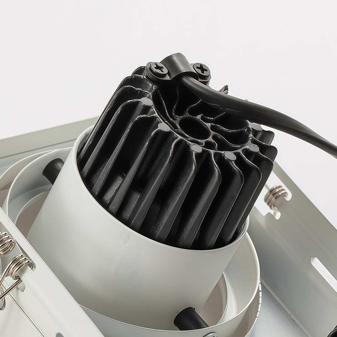 Anti-Glare LED Recessed Spotlight — Aluminum, Ra98 CRI, 24° Beam, 3000K / 4000K / 6000K, Single / Double / Triple-Head