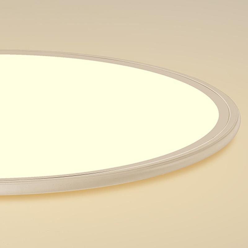 30" Ultra-Thin Round LED Flush Mount — Aluminum & Acrylic, 72W, 2700K–6500K, Remote Control Dimmable