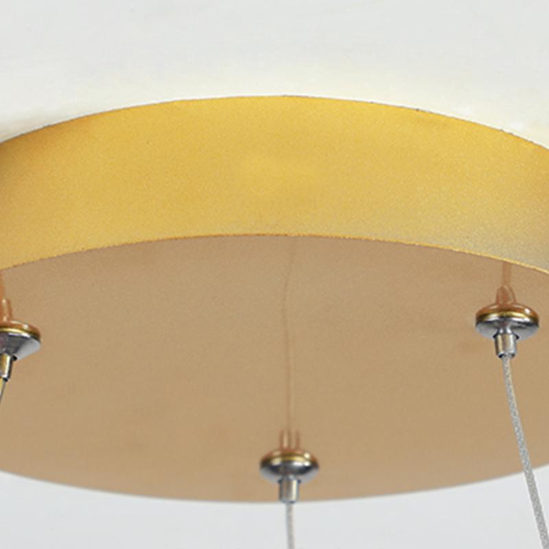 Imperial Crown Chandelier — Aluminum & Iron, LED, 22" Diameter, 3000K–6000K Dimmable, Remote Control