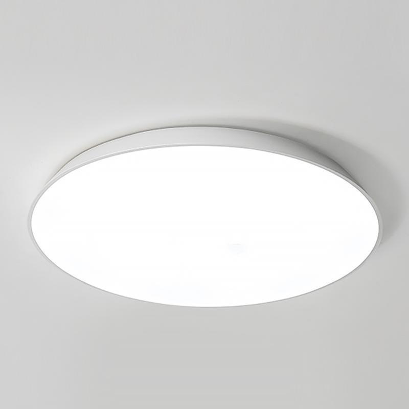 Bowl-Shaped LED Flush Mount — Iron and Acrylic, 17"–24.4", 3000K / 6000K / Dimmable with Remote