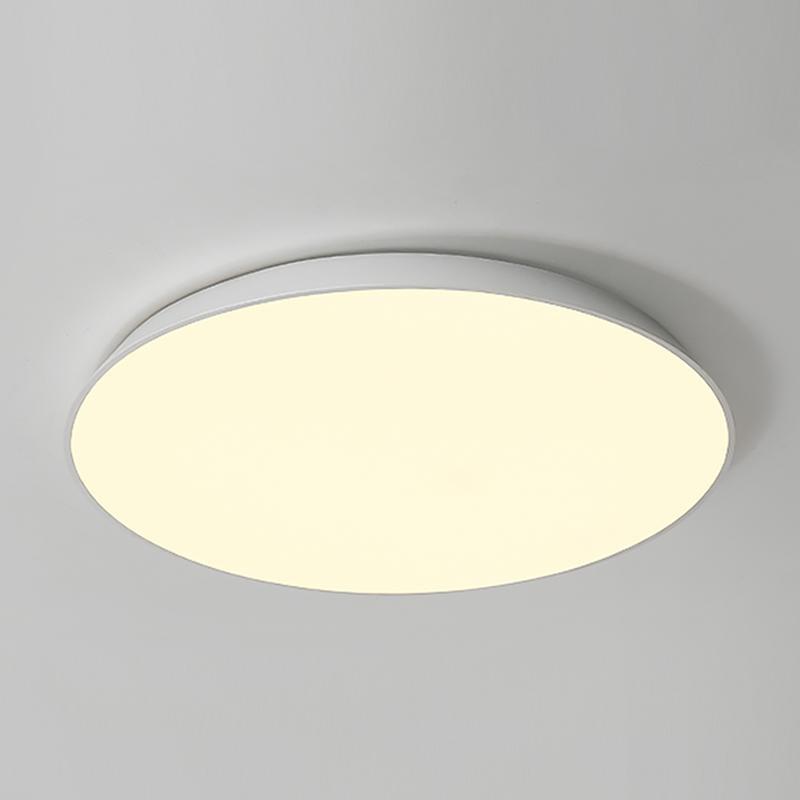 Bowl-Shaped LED Flush Mount — Iron and Acrylic, 17"–24.4", 3000K / 6000K / Dimmable with Remote