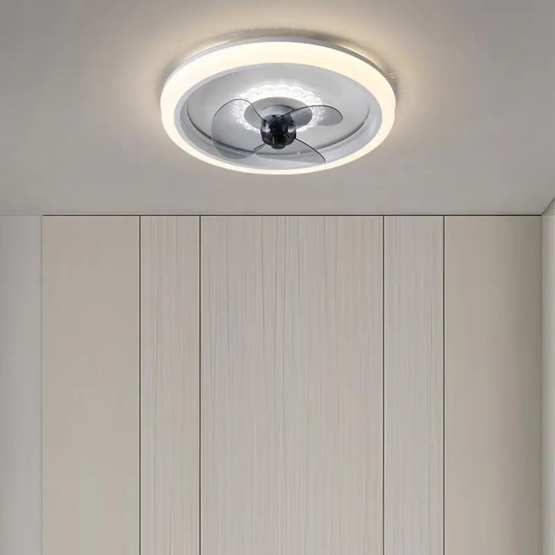 Modern Round LED Ceiling Fan Light with Remote Control Luxe