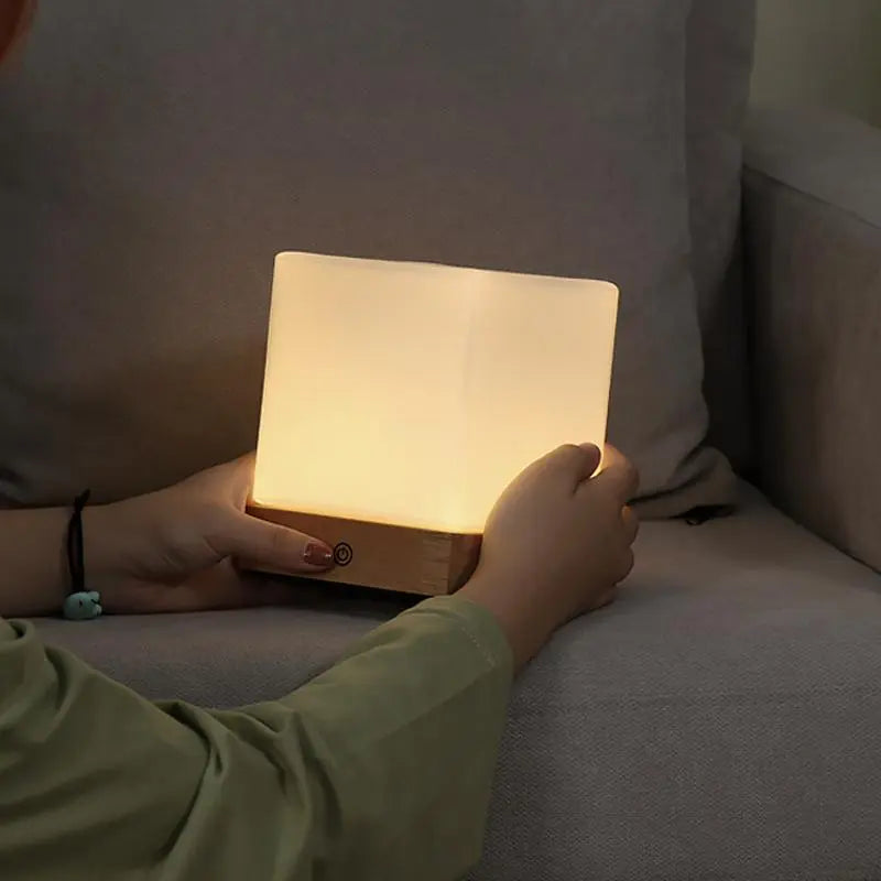 Ambient Lighting Mini Cube LED Table Lamp Luxe