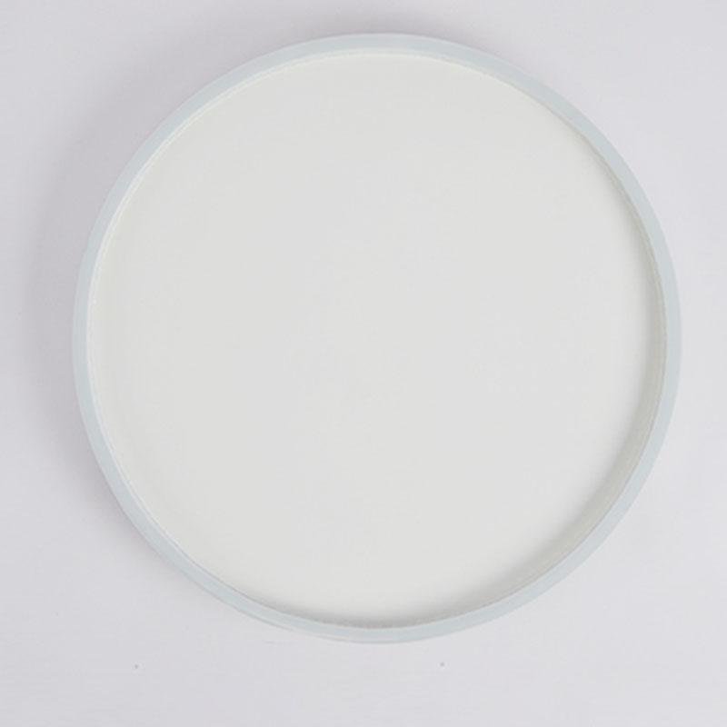 Hollow-Edge Round Flush-Mount Ceiling Light — Iron, Dimmable 3000K–6000K, 20" or 24"