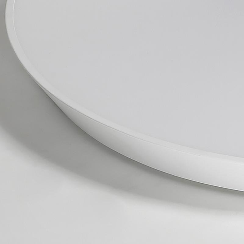 Bowl-Shaped LED Flush Mount — Iron and Acrylic, 17"–24.4", 3000K / 6000K / Dimmable with Remote