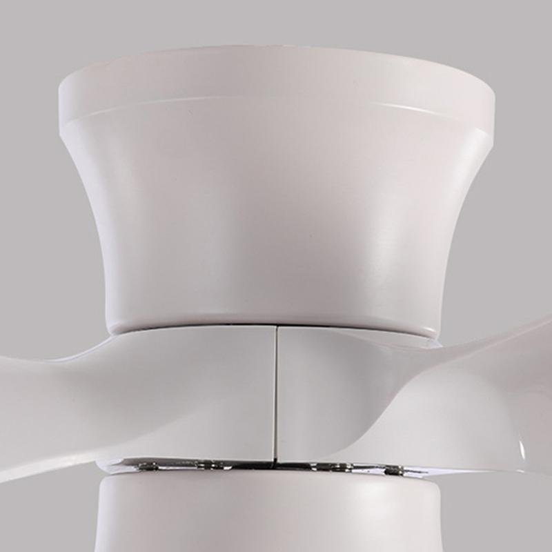 Small Ceiling Fan with 3 Curved Blades and LED Light
