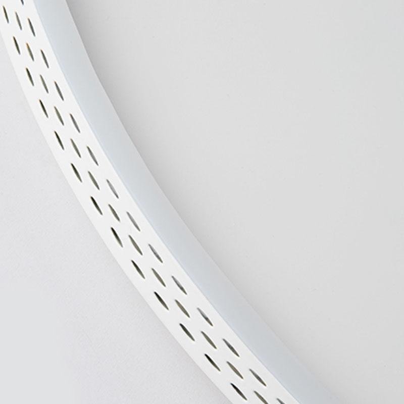 Hollow-Edge Round Flush-Mount Ceiling Light — Iron, Dimmable 3000K–6000K, 20" or 24"