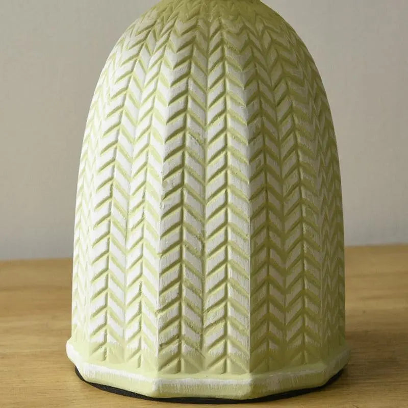 Vintage Ceramic Table Lamp with Tapered Pleated Linen Shade – 1-Light Design Luxe