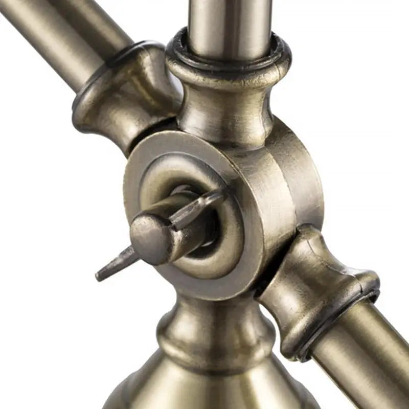 Adjustable Vintage Metallic Dome Desk Lamp with Flexible Arm for Home Office and Study Luxe