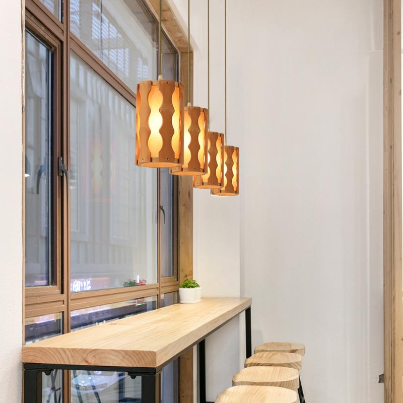 Rustic Bamboo Multi-Light Pendant — Squiggly Light Gaps, E26/E27, 14" Dia × 20" H, Adjustable Cable