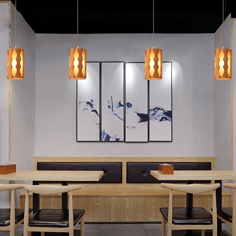 Rustic Bamboo Multi-Light Pendant — Squiggly Light Gaps, E26/E27, 14" Dia × 20" H, Adjustable Cable
