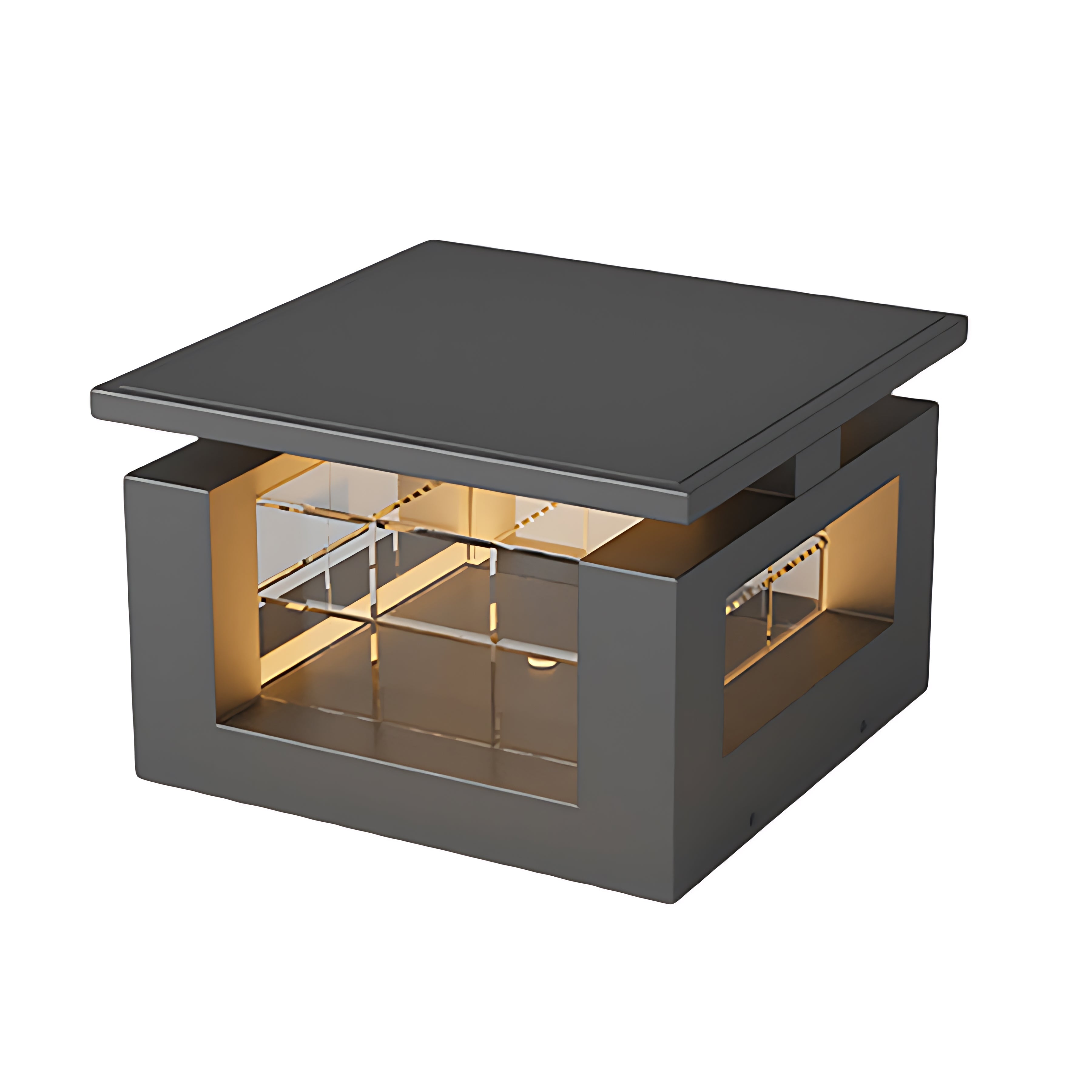 Waterproof Stainless Steel LED Pillar Lights with Acrylic Lampshade