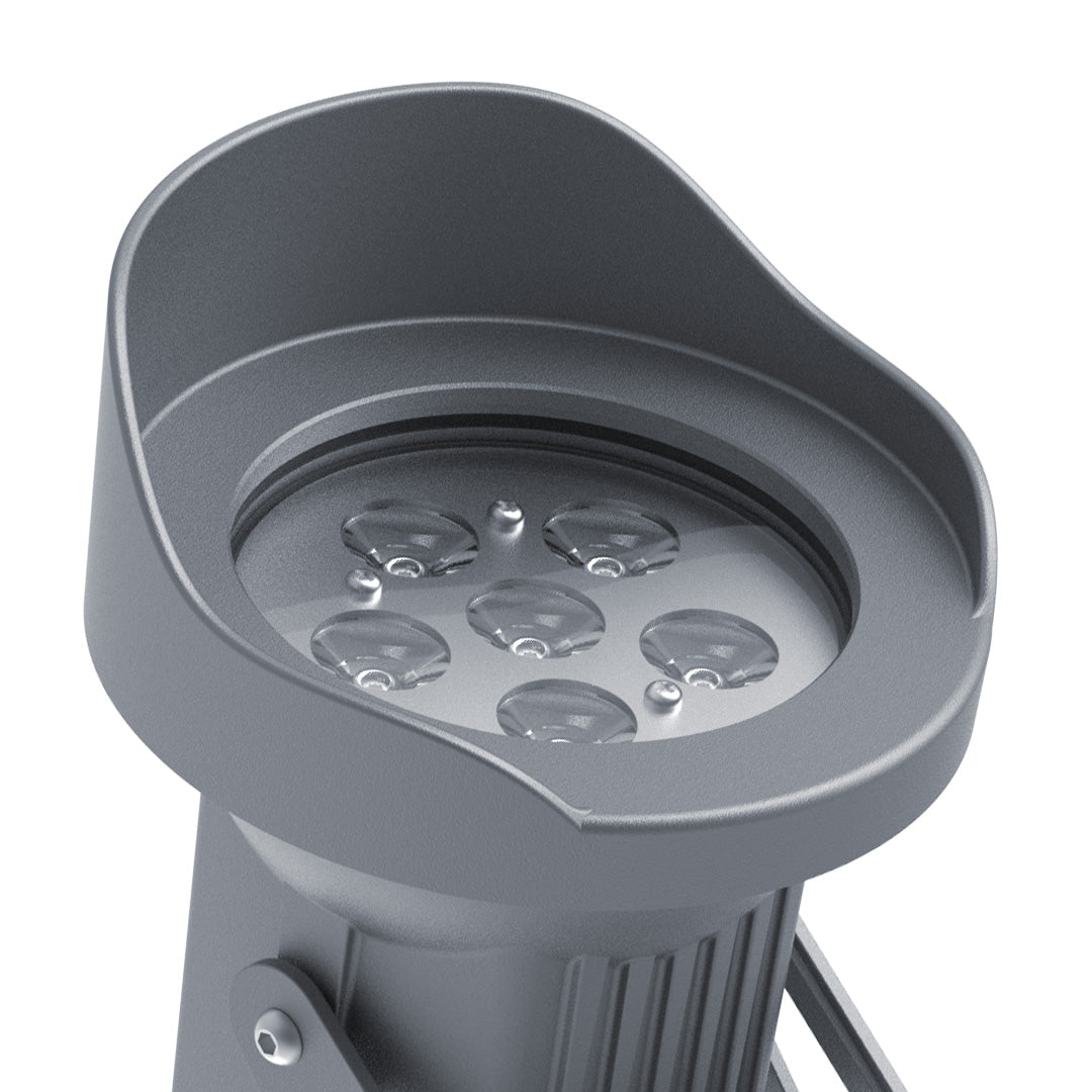 Modern Minimalist Garden Spike Spotlight — Die-Cast Aluminum, 12V, OSRAM LED, 3000K, IP65