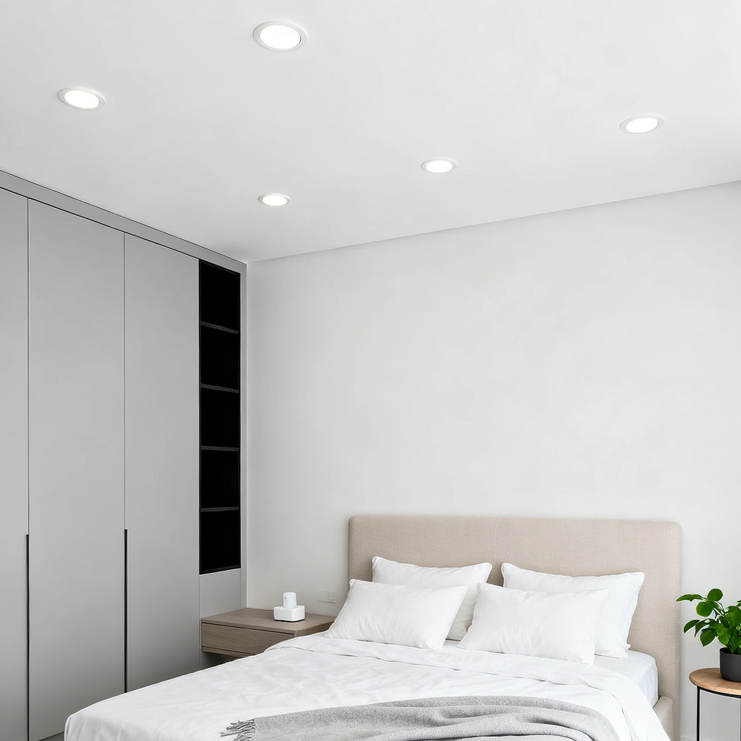 Ultra-Thin Minimalist Anti-Glare LED Recessed Spotlight — Aluminum, 3.7cm, 8°/15°/24° Beam, 3000K/4000K, Ra97