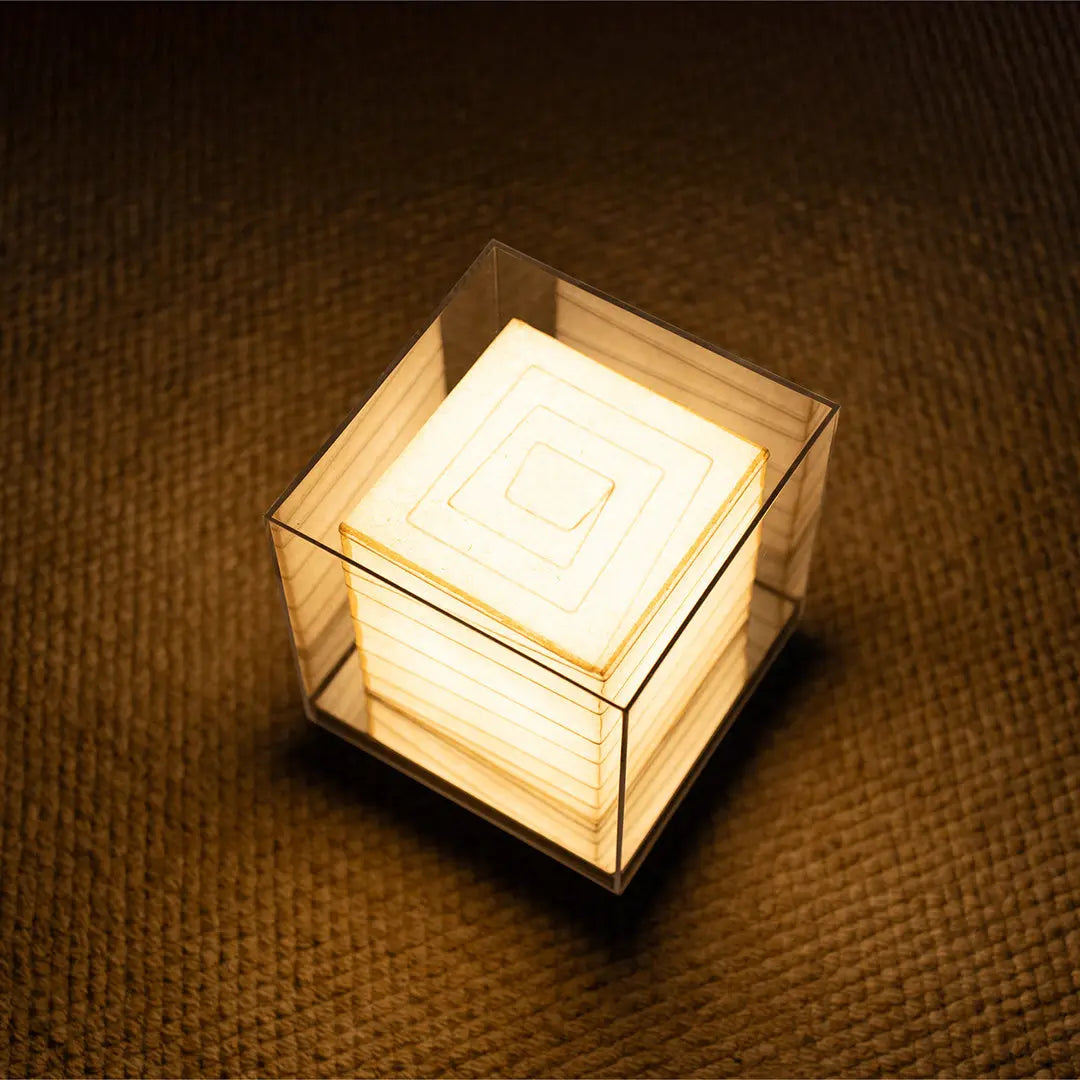 Retro Wabi-Sabi Style Japanese Paper Table Lamp - Ambient Lighting Luxe