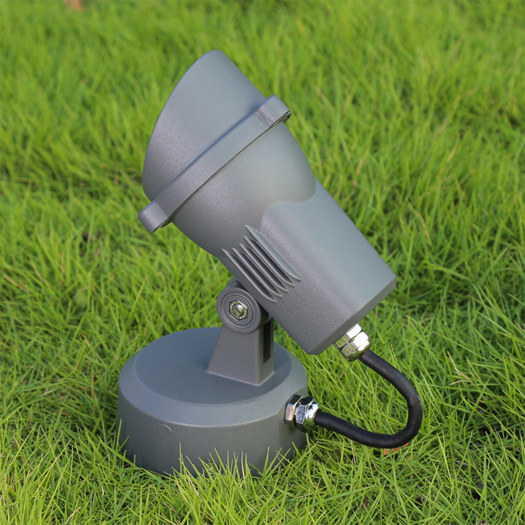 Anti-Glare Outdoor LED Spotlight — Die-Cast Aluminum, 4W OSRAM, 3000K Warm White, IP65 Weatherproof