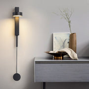adjustable 180 rotatable led wall lamp with rotary switch for nordic style bedside aisle